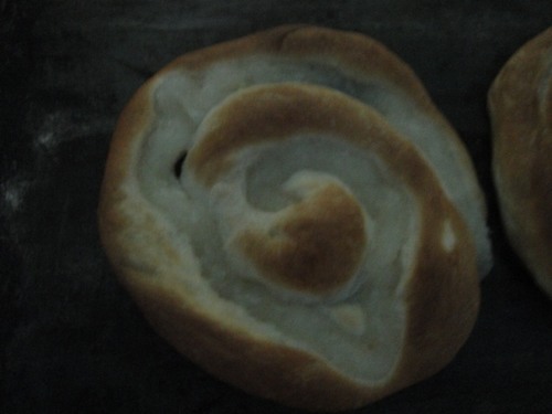 Ensaimada de cabello de angel cocida.JPG