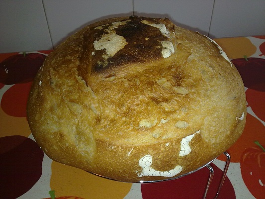 Recién salido del horno. Se me ha quemado un poco.