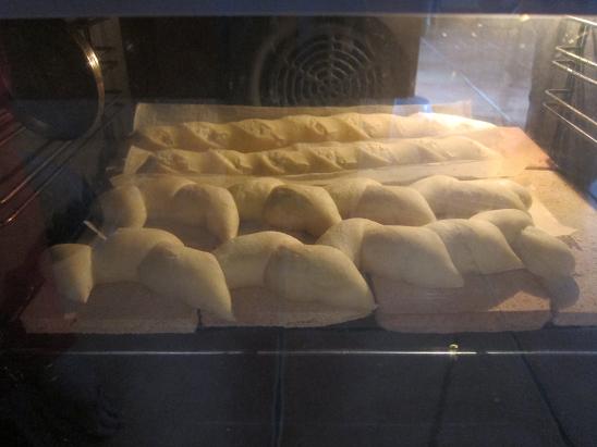En el horno.