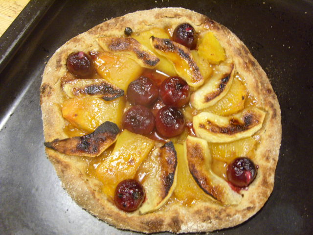 pizza de fruta